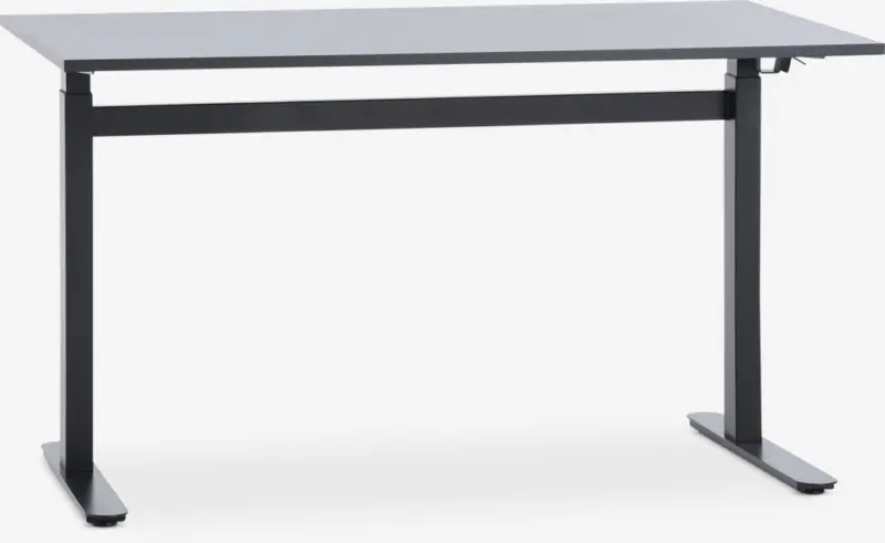 JYSK Birou reglabil LUNDTOFT 70x130 negru