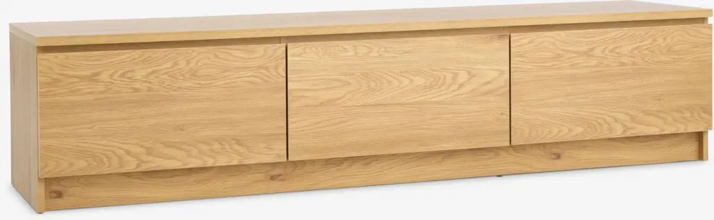 JYSK Comodă TV LIMFJORDEN 2 sertare 1 ușă stejar cald