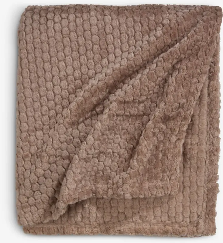 JYSK Pătură fleece ROSENVIAL 130x160 maro