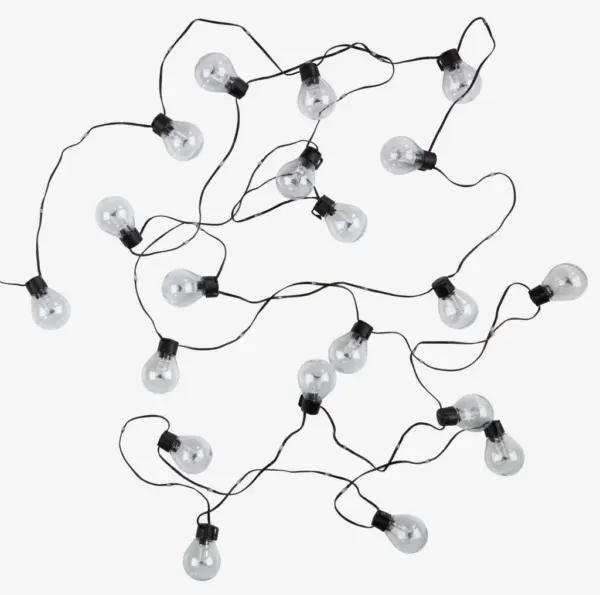 JYSK Instalație lumini exterior BOKFINK 1040cm 20 LED transparent