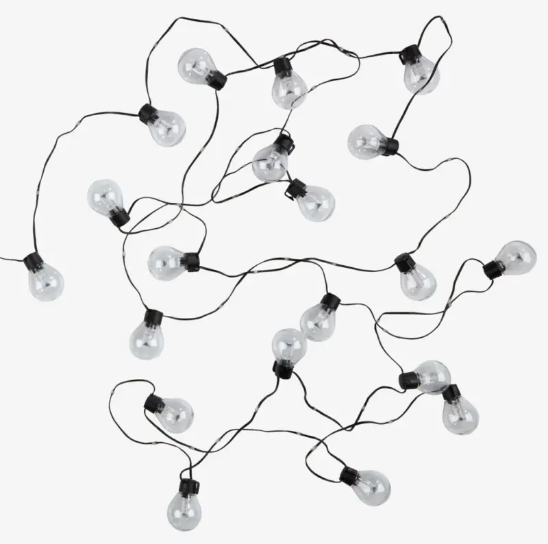 JYSK Instalație lumini exterior BOKFINK 1040cm 20 LED transparent