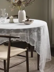 JYSK Față de masă CIKORIA 140x240 albă