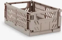 JYSK Coș MILAS 16x25x10 cm pliabil gri