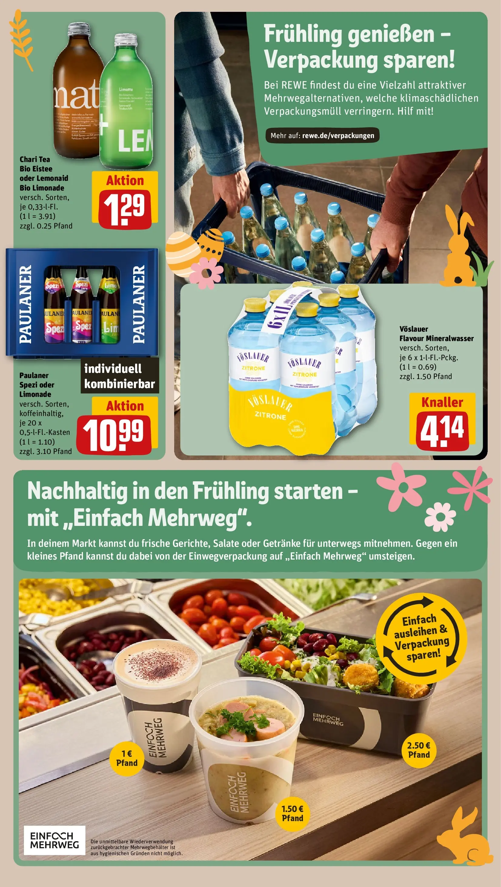 REWE Prospekt ab 15.03.2026 zum Blättern » Angebote | Seite: 17 | Produkte: Paulaner spezi, Limonade, Limette, Paulaner