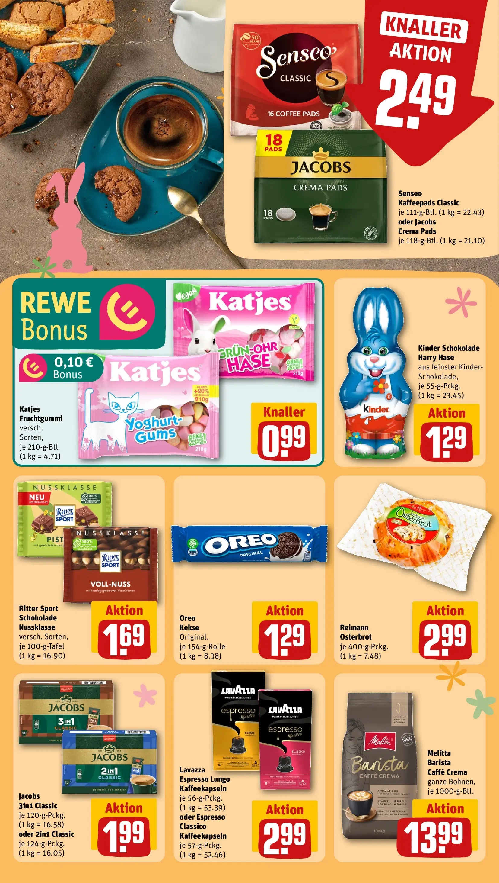 REWE Prospekt ab 15.03.2026 zum Blättern » Angebote | Seite: 27 | Produkte: Kinder schokolade, Senseo, Schokolade, Katjes