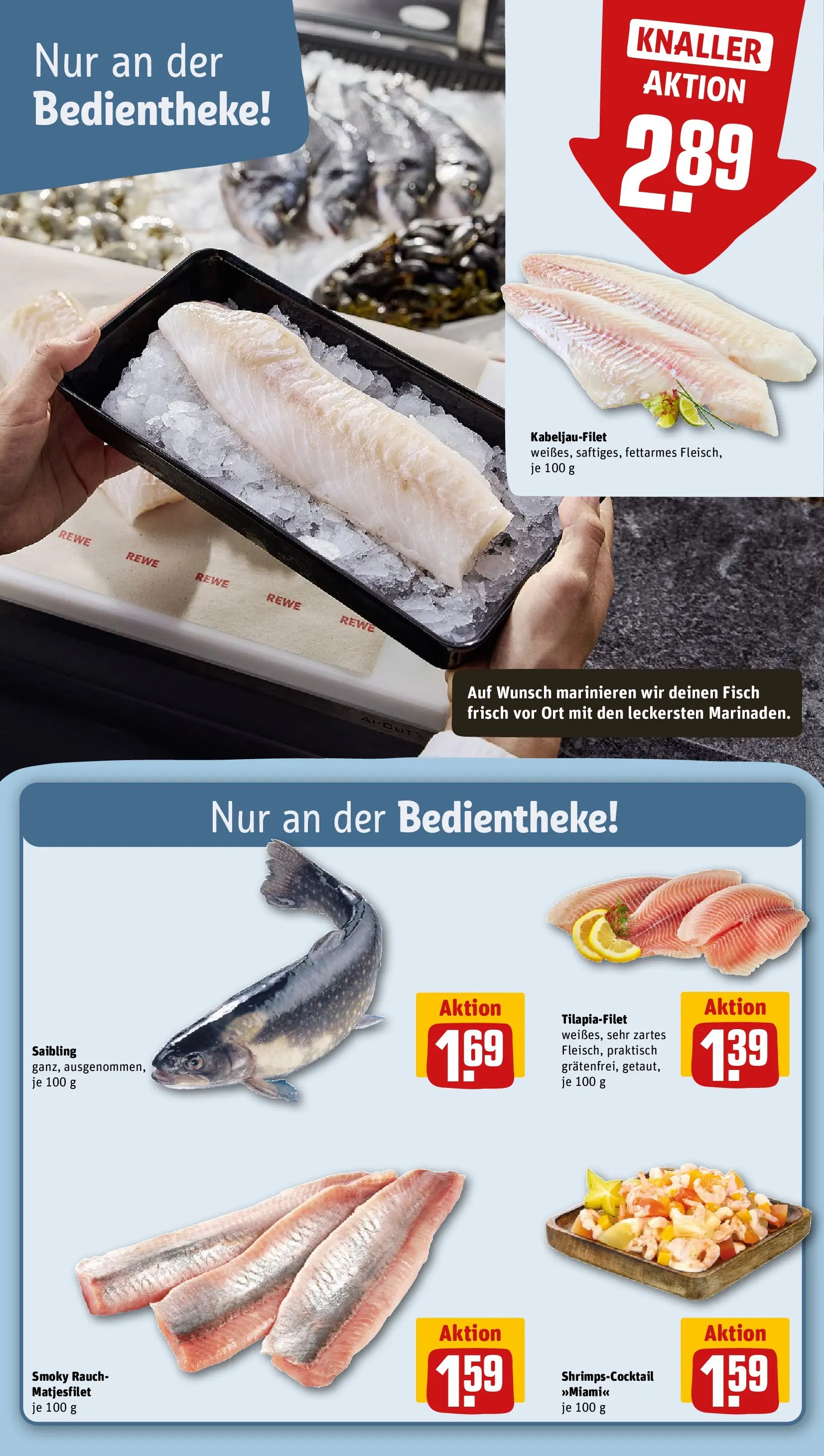 REWE Prospekt ab 15.03.2026 zum Blättern » Angebote | Seite: 33 | Produkte: Fisch
