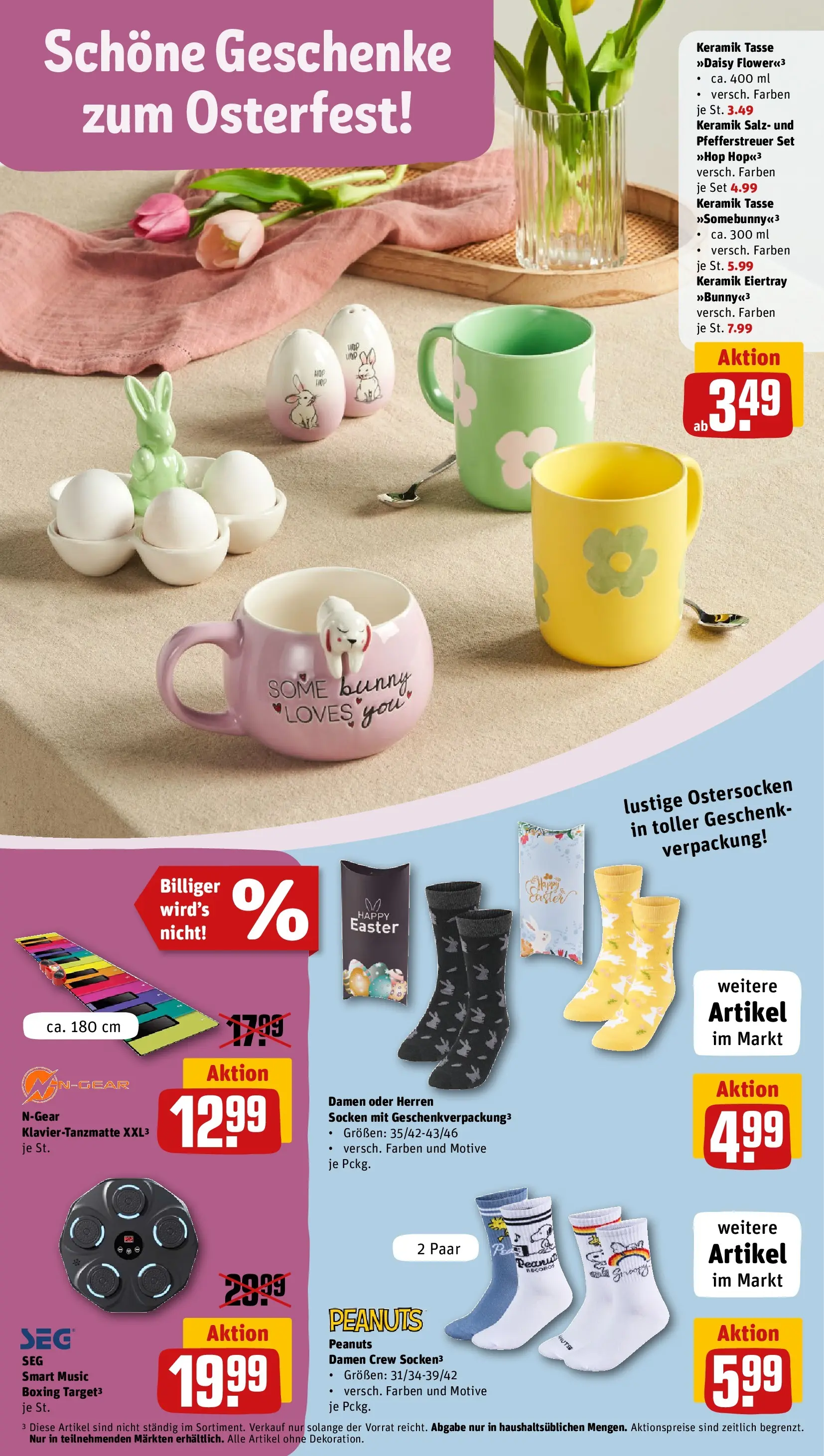 REWE Prospekt ab 15.03.2026 zum Blättern » Angebote | Seite: 30 | Produkte: Salz, Socken