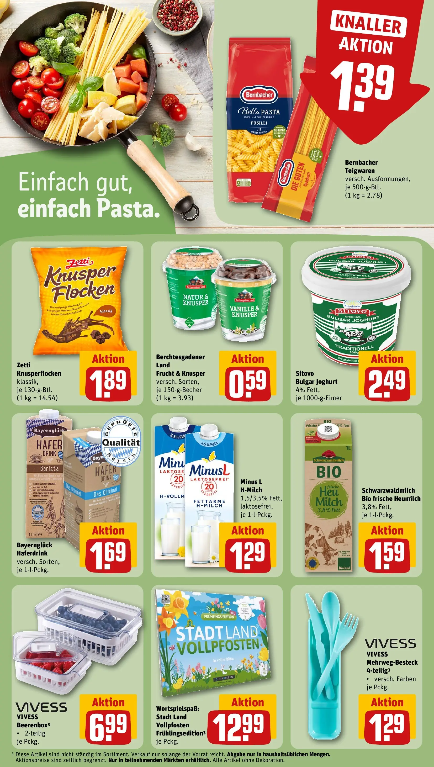 REWE Prospekt ab 15.03.2026 zum Blättern » Angebote | Seite: 20 | Produkte: Milch, Joghurt, Box, Flocken