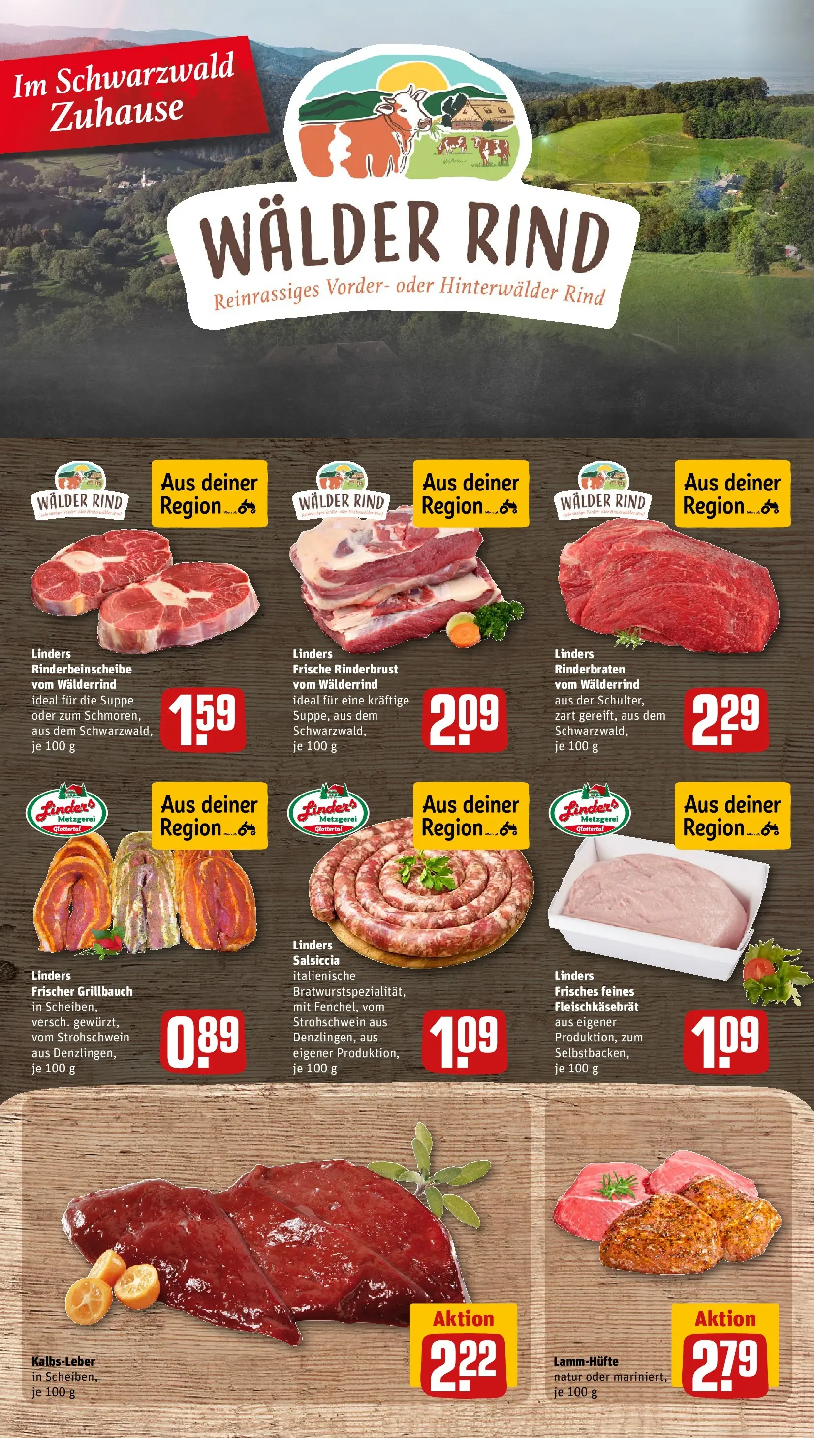 REWE Prospekt ab 15.03.2026 zum Blättern » Angebote | Seite: 10 | Produkte: Rinderbraten, Kalbsleber