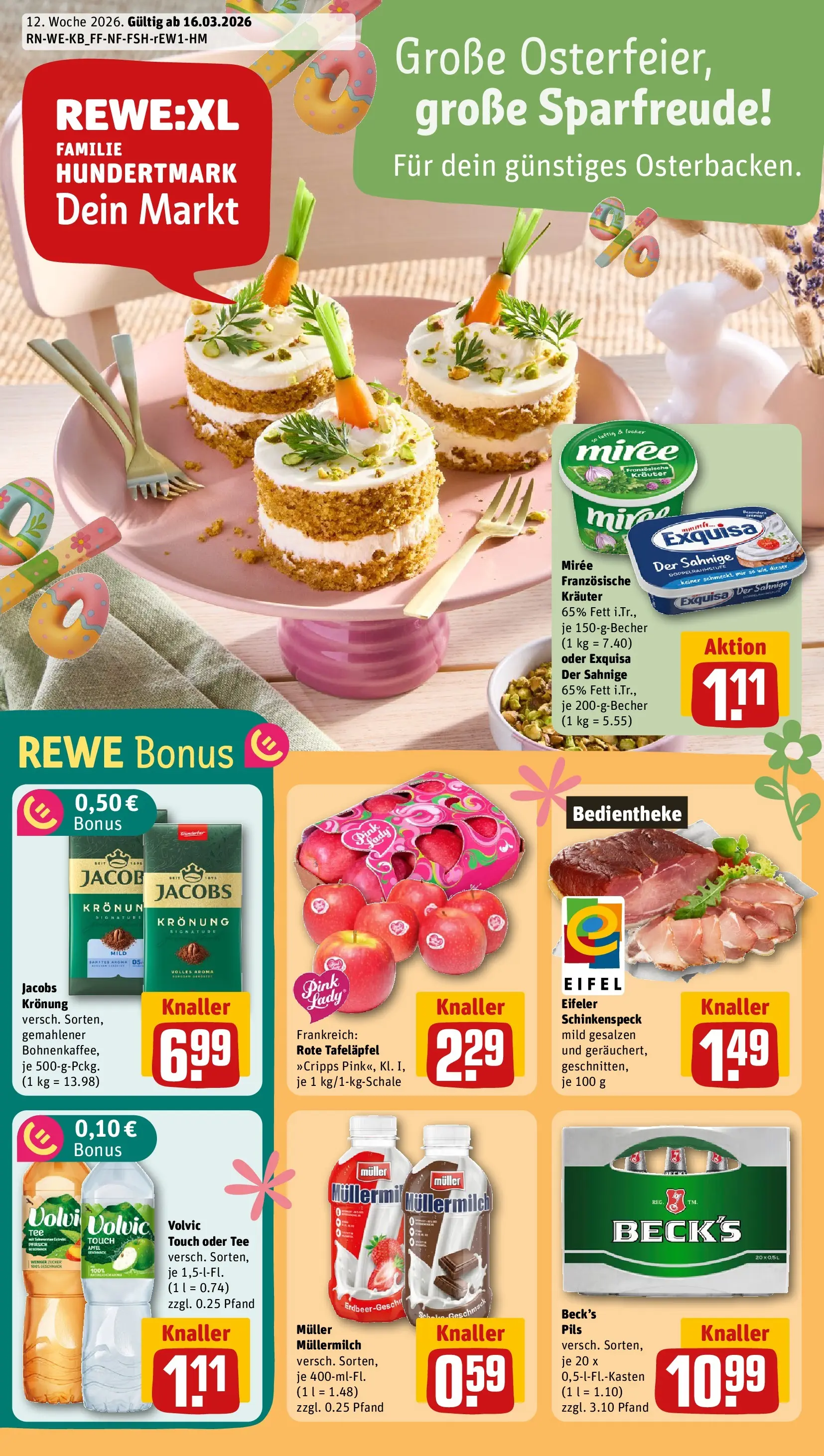 REWE Prospekt ab 15.03.2026 zum Blättern » Angebote | Seite: 1
