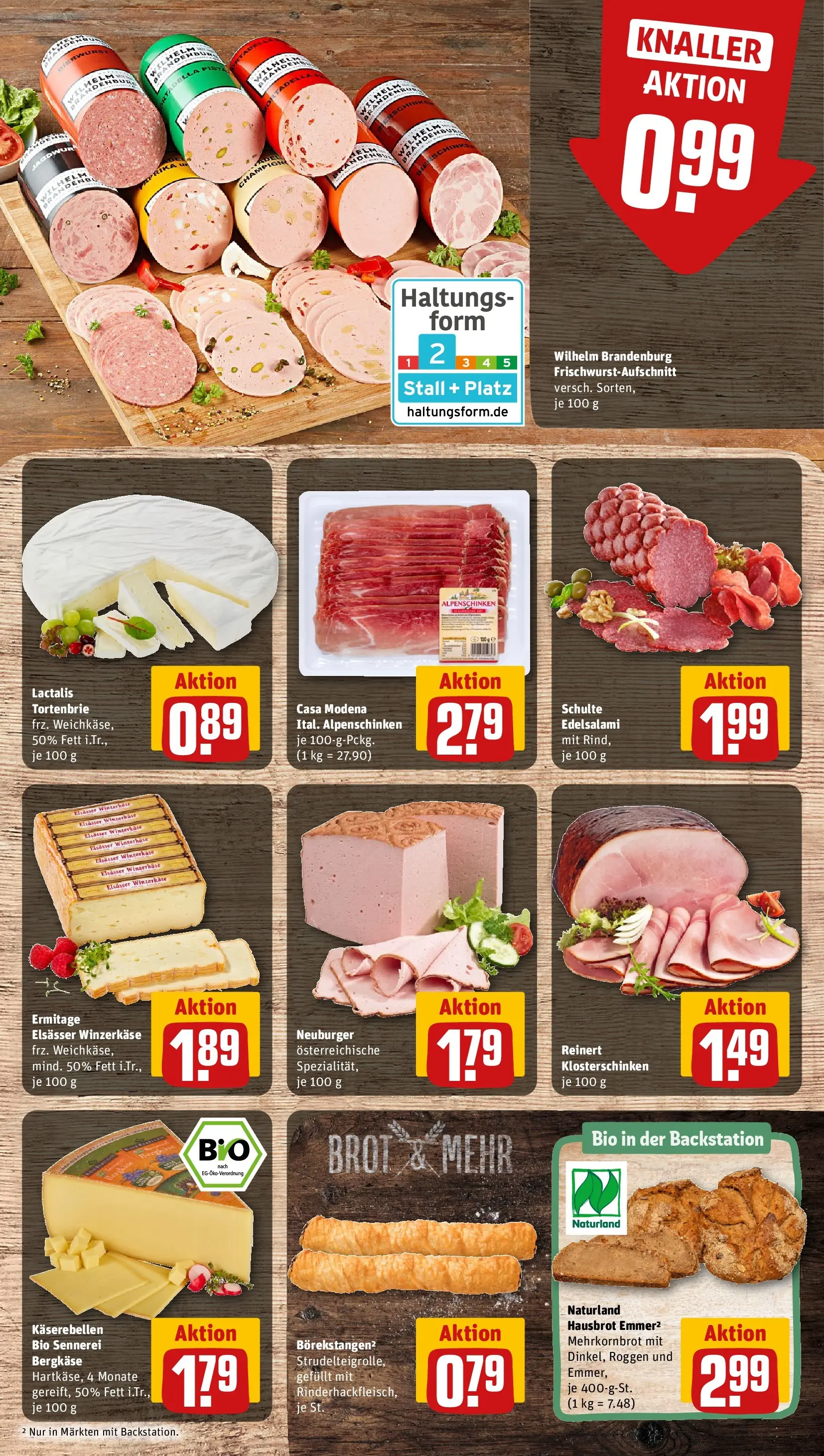 REWE Prospekt ab 15.03.2026 zum Blättern » Angebote | Seite: 11 | Produkte: Brot, Salami