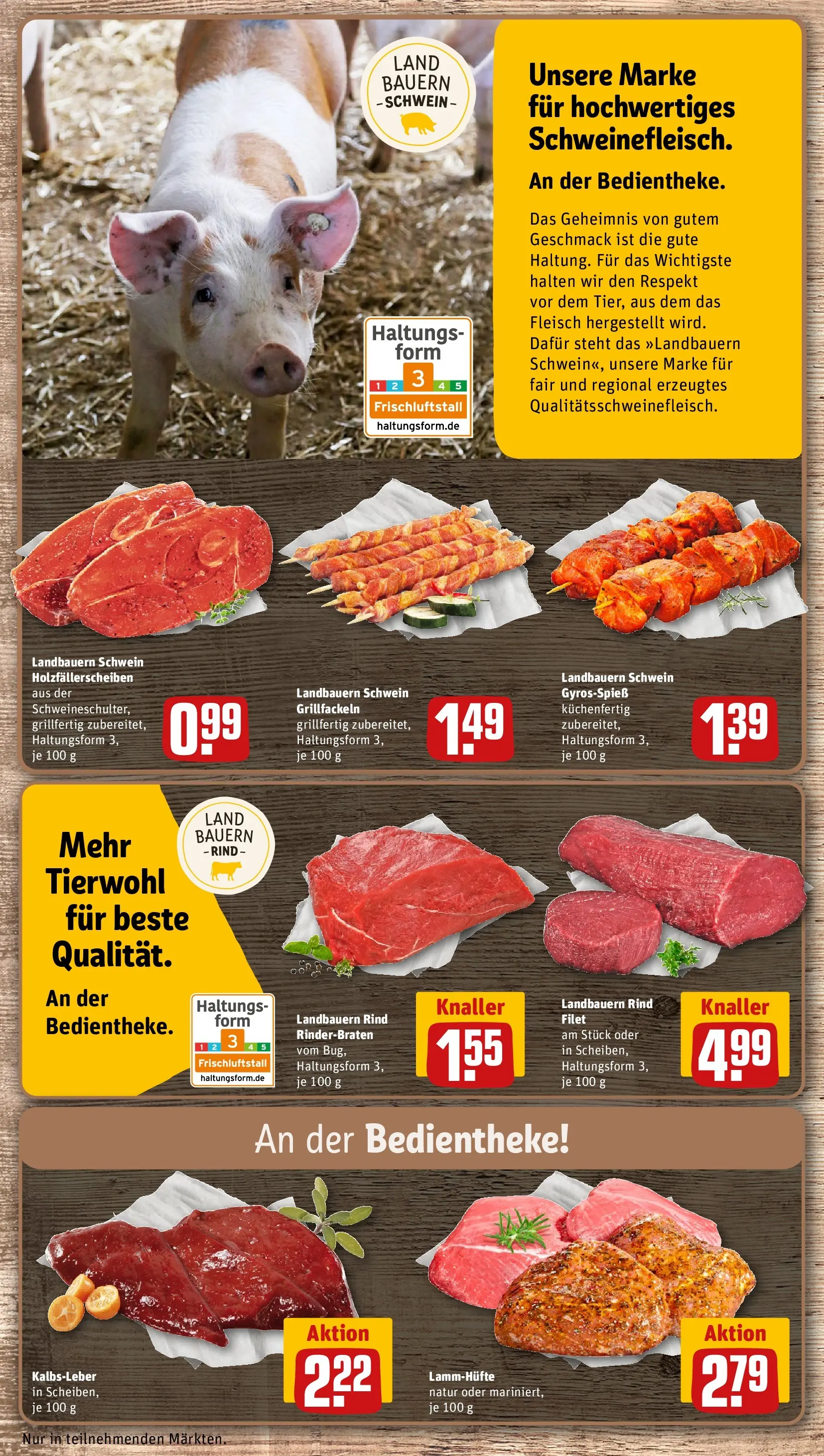 REWE Prospekt ab 15.03.2026 zum Blättern » Angebote | Seite: 12 | Produkte: Rinderbraten, Kalbsleber, Fleisch