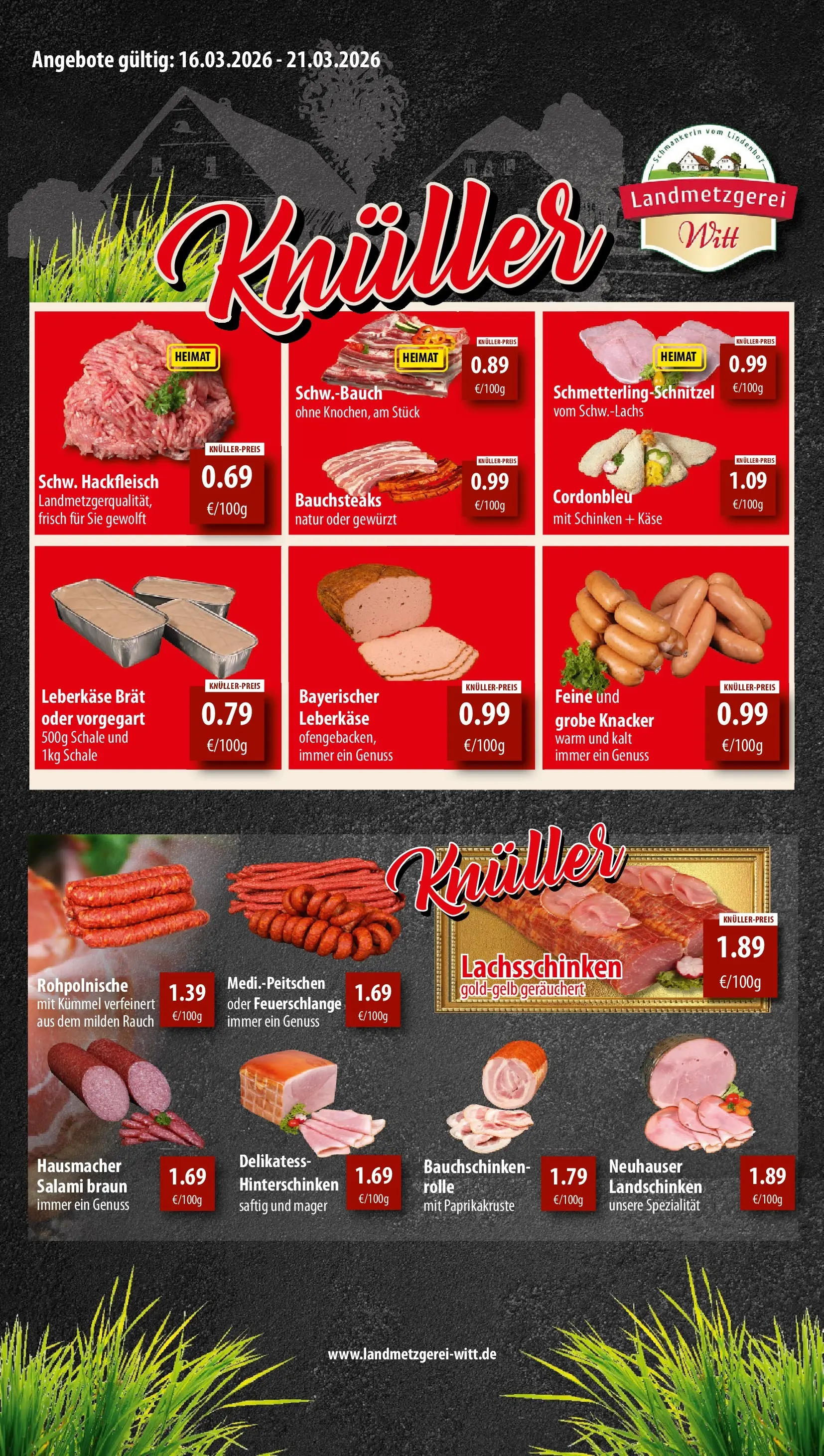 REWE Prospekt ab 15.03.2026 zum Blättern » Angebote | Seite: 10 | Produkte: Käse, Schnitzel, Salami, Hackfleisch
