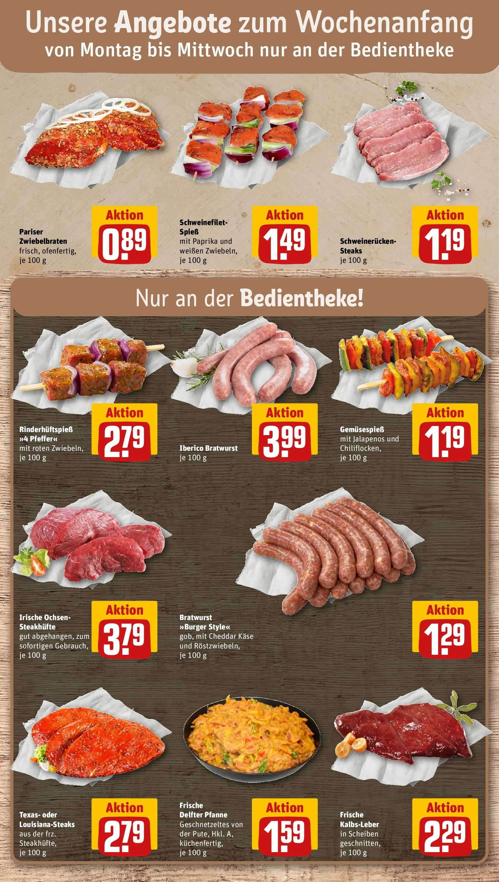REWE Prospekt ab 15.03.2026 zum Blättern » Angebote | Seite: 10 | Produkte: Käse, Kalbsleber, Paprika, Pfeffer