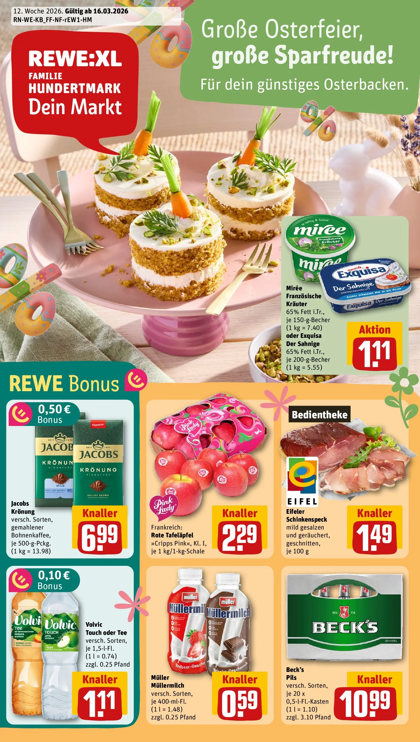 REWE Prospekt ab 15.03.2026 zum Blättern » Angebote | Seite: 1