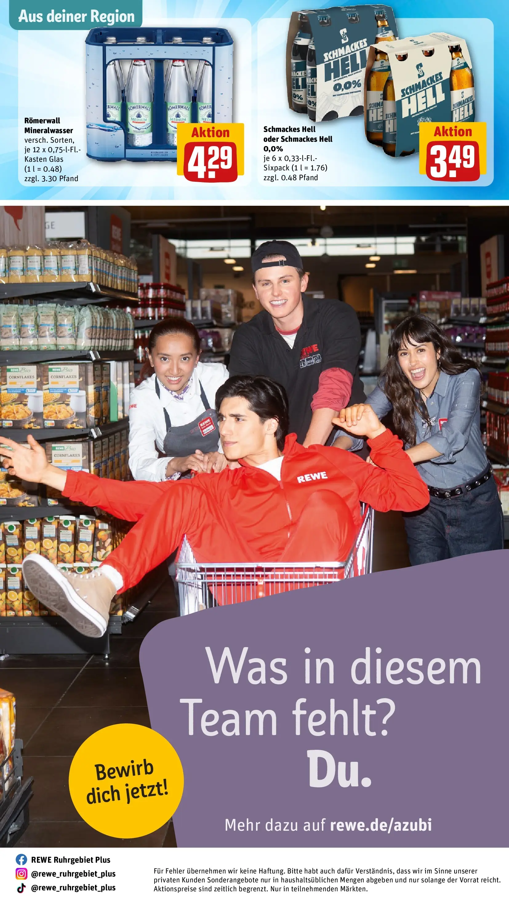 REWE Prospekt ab 15.03.2026 zum Blättern » Angebote | Seite: 29 | Produkte: Mineralwasser