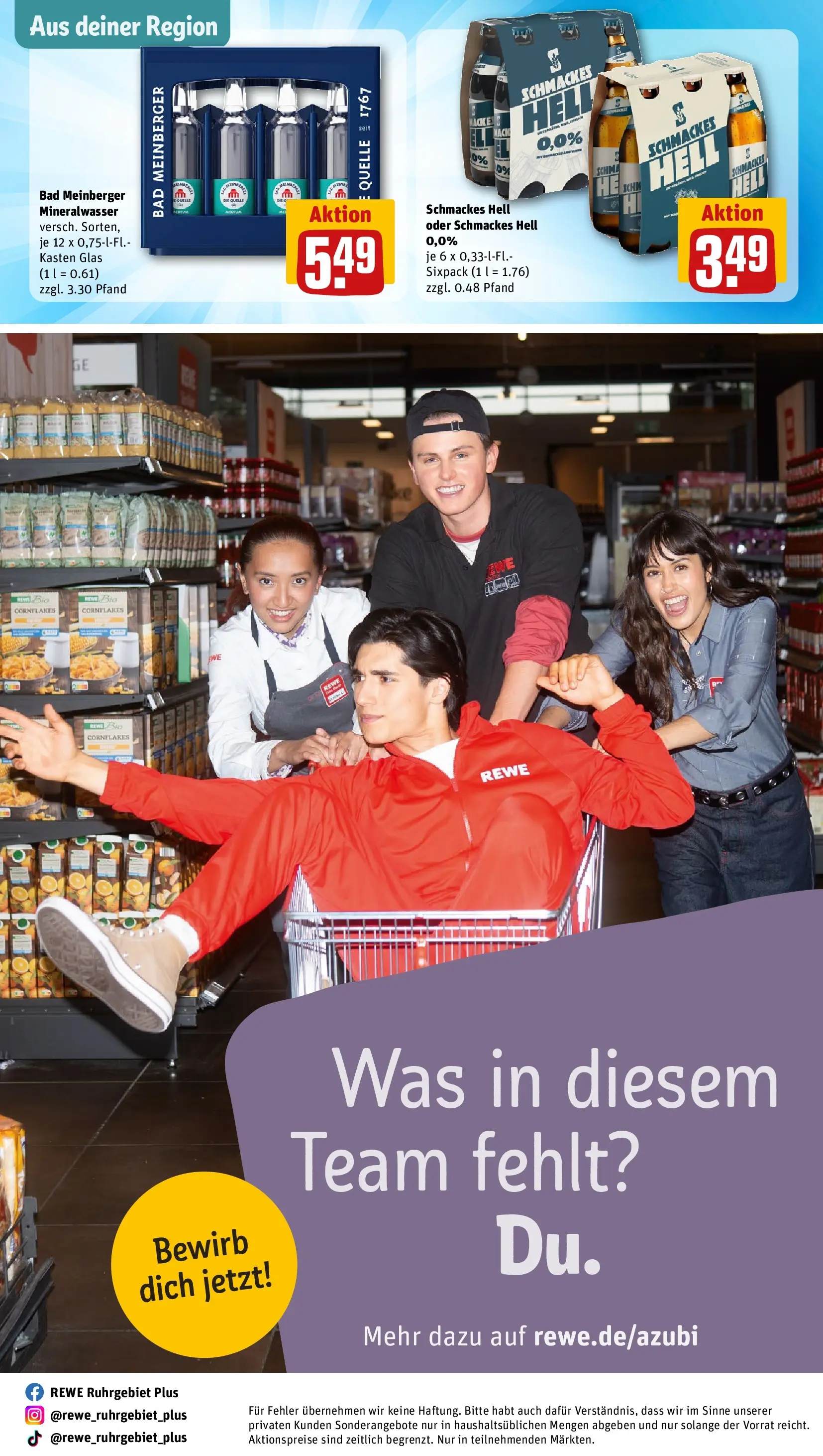 REWE Prospekt ab 15.03.2026 zum Blättern » Angebote | Seite: 30 | Produkte: Bad, Mineralwasser