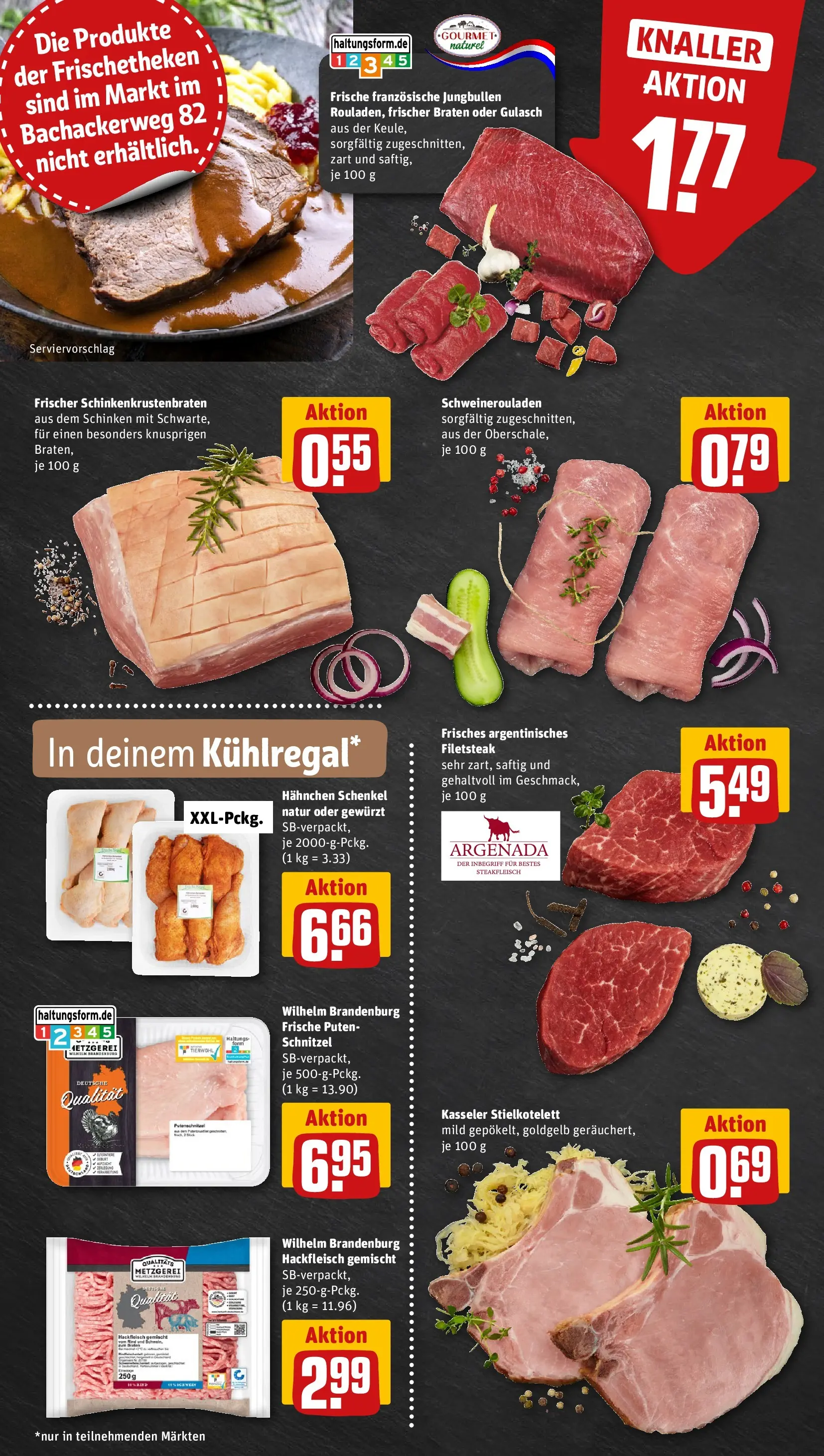 REWE Prospekt ab 15.03.2026 zum Blättern » Angebote | Seite: 6 | Produkte: Hahnchen, Schinken, Steak, Hackfleisch