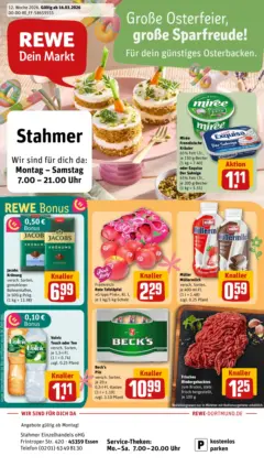 Rewe Prospekt Essen	 ab 15.03.2026 gültig