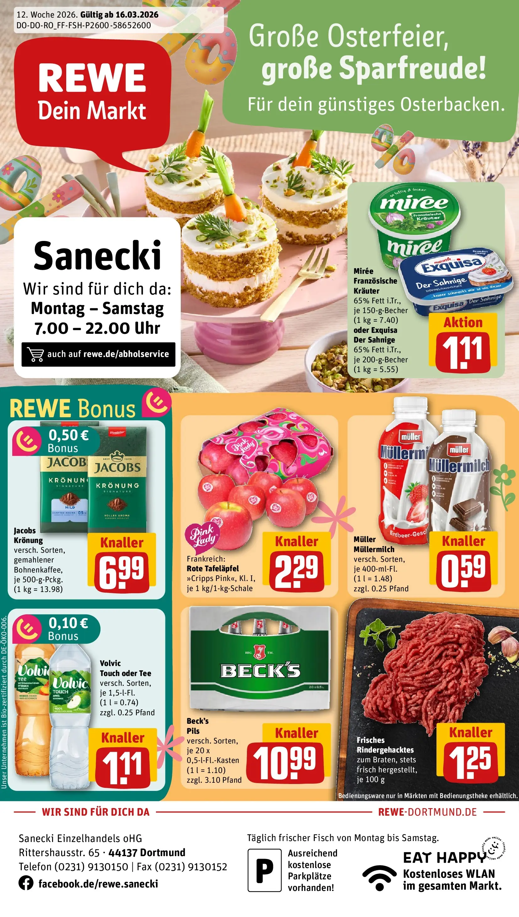 REWE Prospekt ab 15.03.2026 zum Blättern » Angebote | Seite: 1