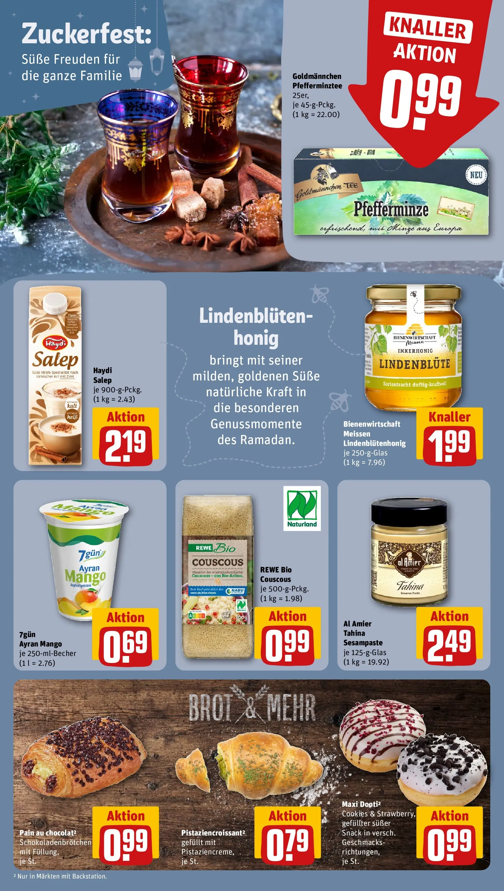 REWE Prospekt ab 15.03.2026 zum Blättern » Angebote | Seite: 17 | Produkte: Croissant, Mango, Brot