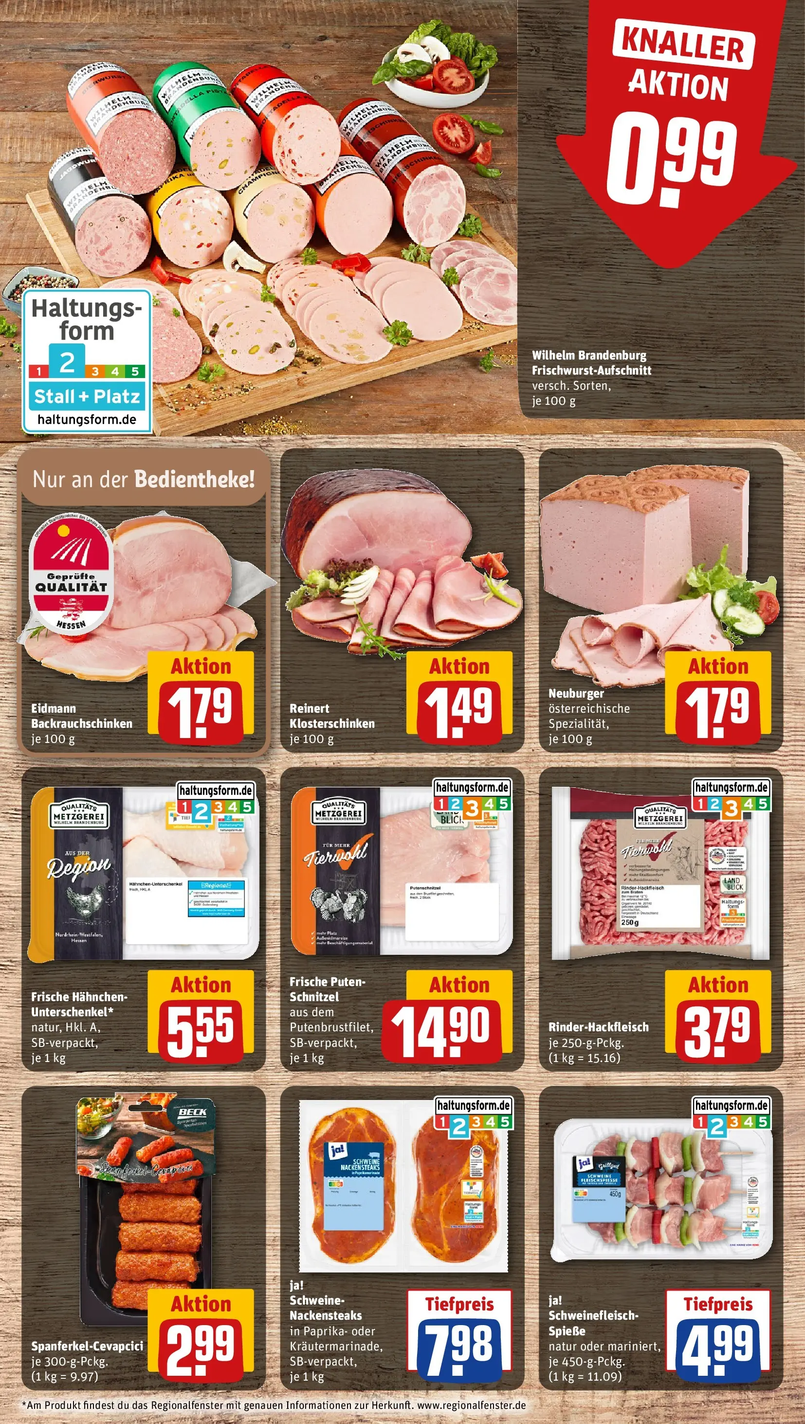 REWE Prospekt ab 15.03.2026 zum Blättern » Angebote | Seite: 10 | Produkte: Nackensteaks, Hahnchen, Schnitzel, Putenschnitzel