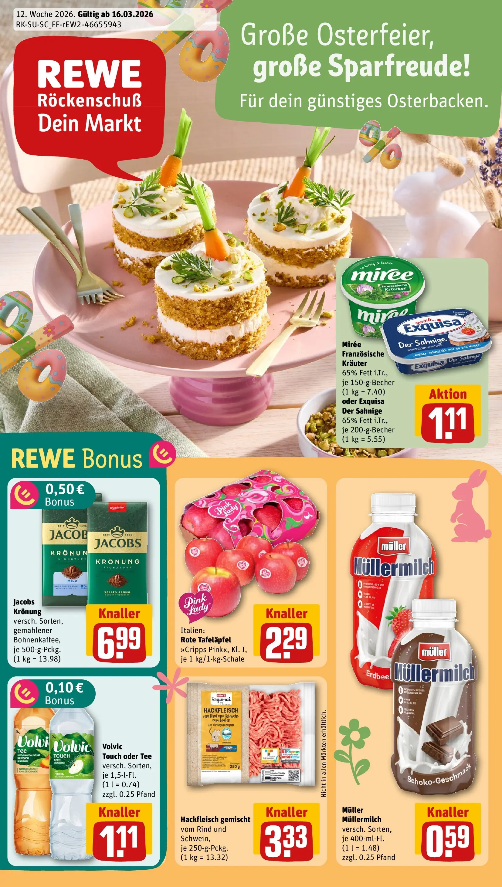 REWE Prospekt ab 15.03.2026 zum Blättern » Angebote | Seite: 1