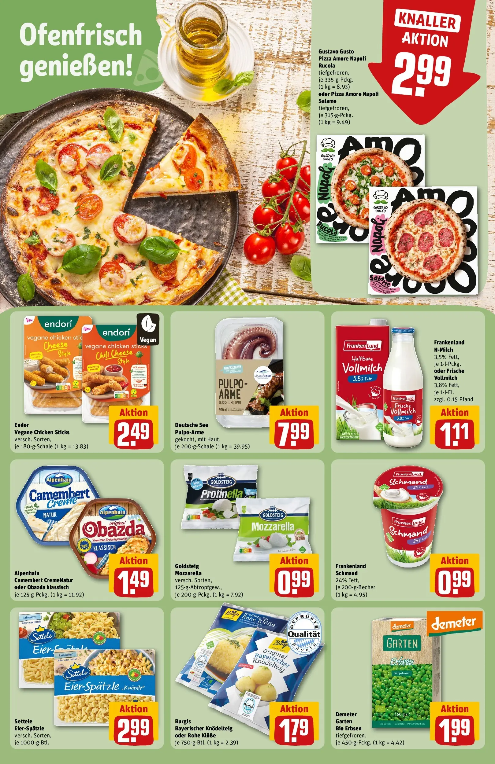 REWE Prospekt ab 15.03.2026 zum Blättern » Angebote | Seite: 23 | Produkte: Mozzarella, Rucola, Creme, Chili