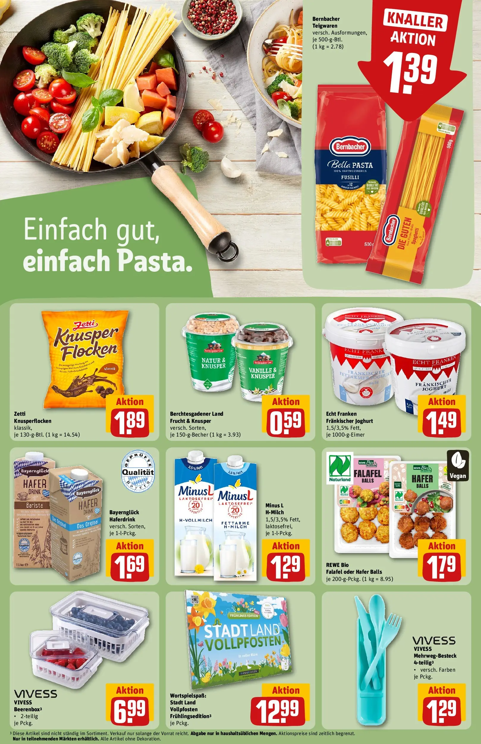 REWE Prospekt ab 15.03.2026 zum Blättern » Angebote | Seite: 24 | Produkte: Box, Haferdrink, Pasta, Flocken