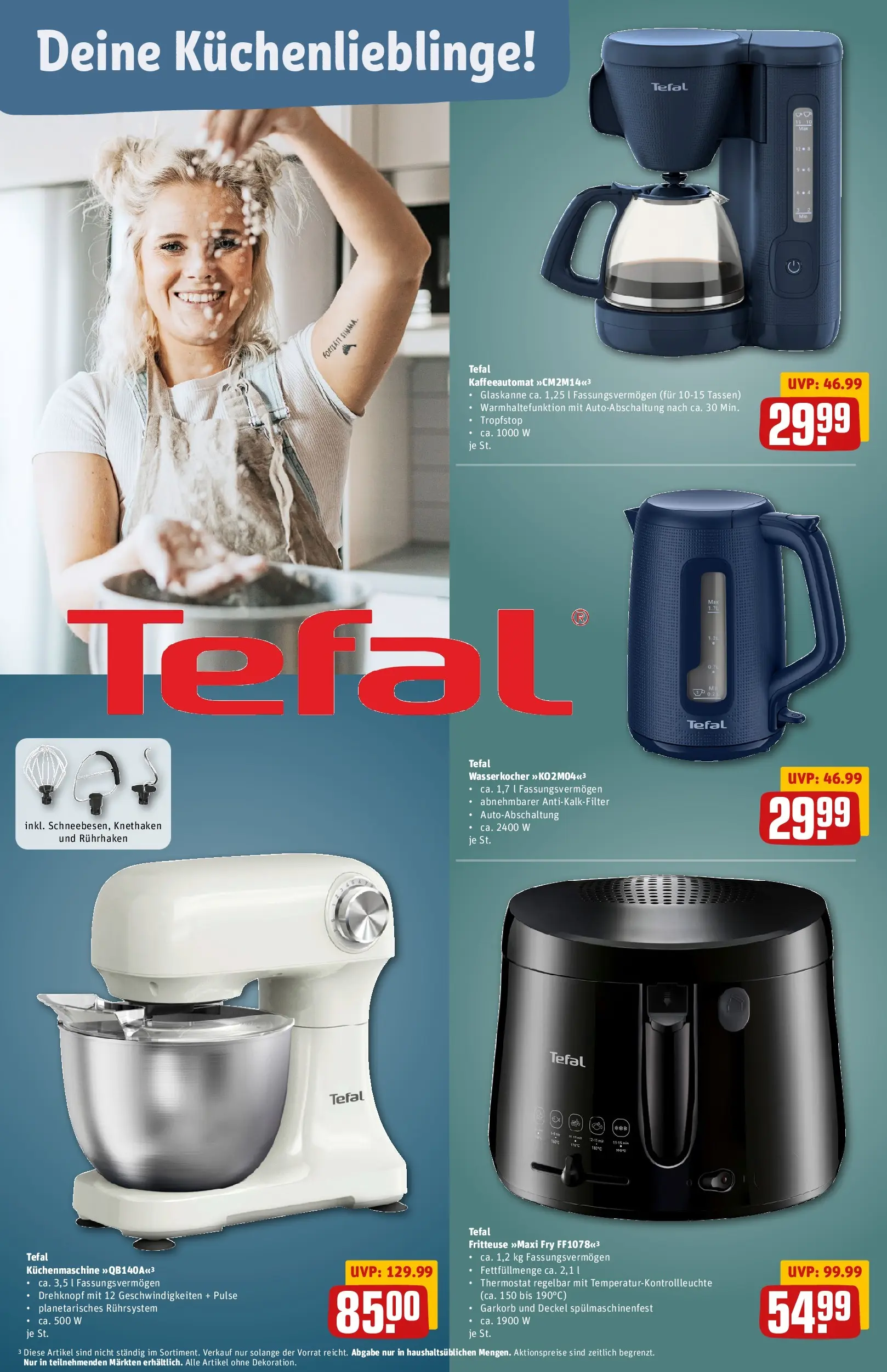 REWE Prospekt ab 15.03.2026 zum Blättern » Angebote | Seite: 38 | Produkte: Wasserkocher, Fritteuse
