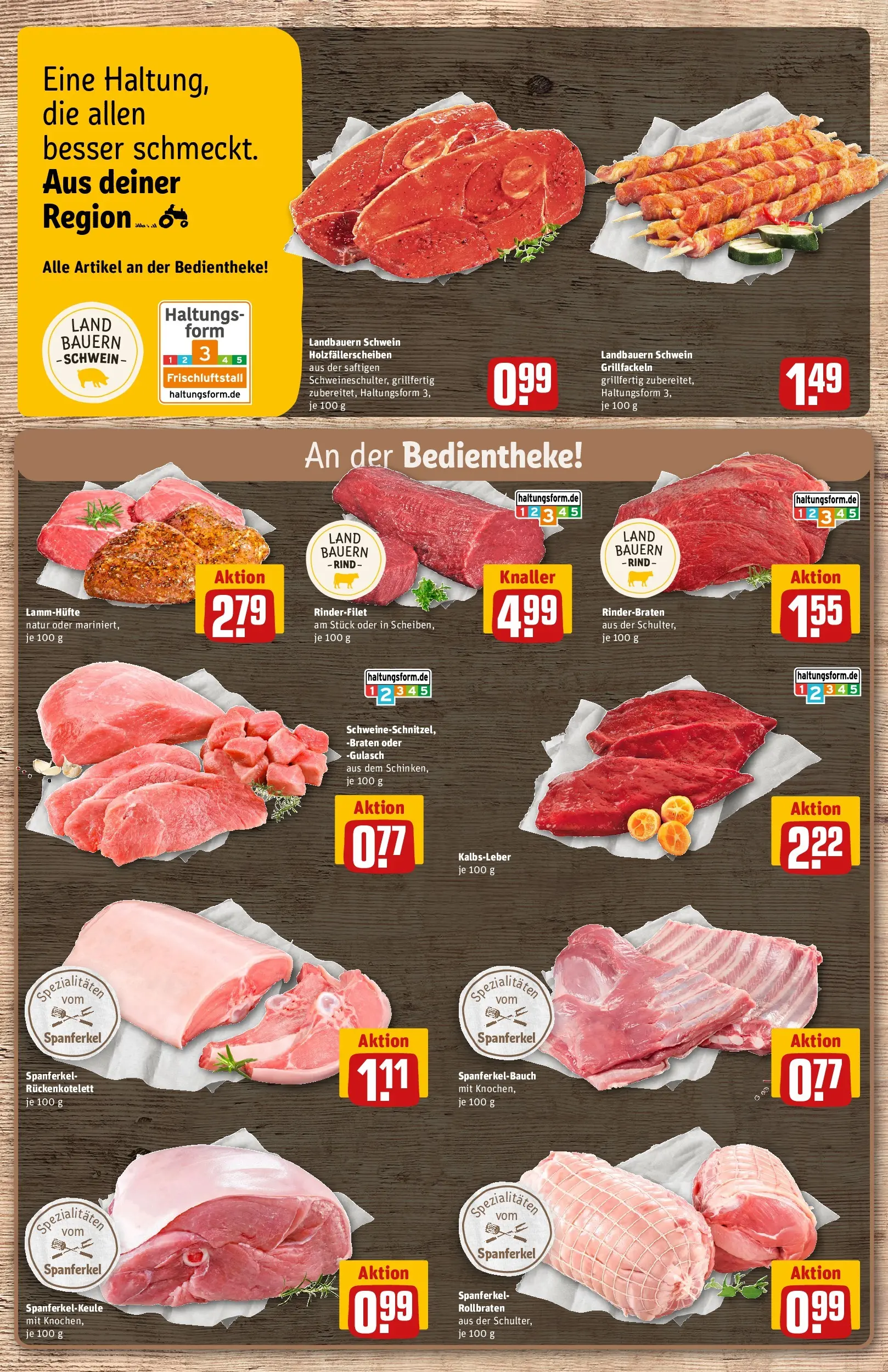 REWE Prospekt ab 15.03.2026 zum Blättern » Angebote | Seite: 11 | Produkte: Rinderbraten, Rinderfilet, Kalbsleber, Gulasch