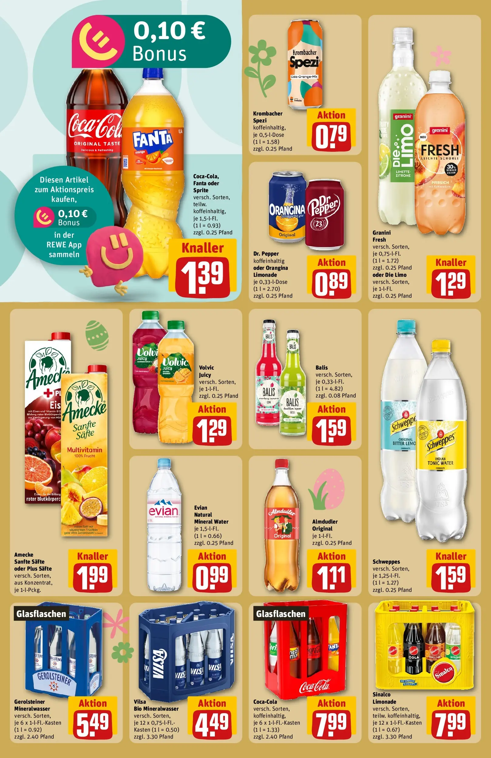 REWE Prospekt ab 15.03.2026 zum Blättern » Angebote | Seite: 20 | Produkte: Fanta, Sprite, Schweppes, Granini