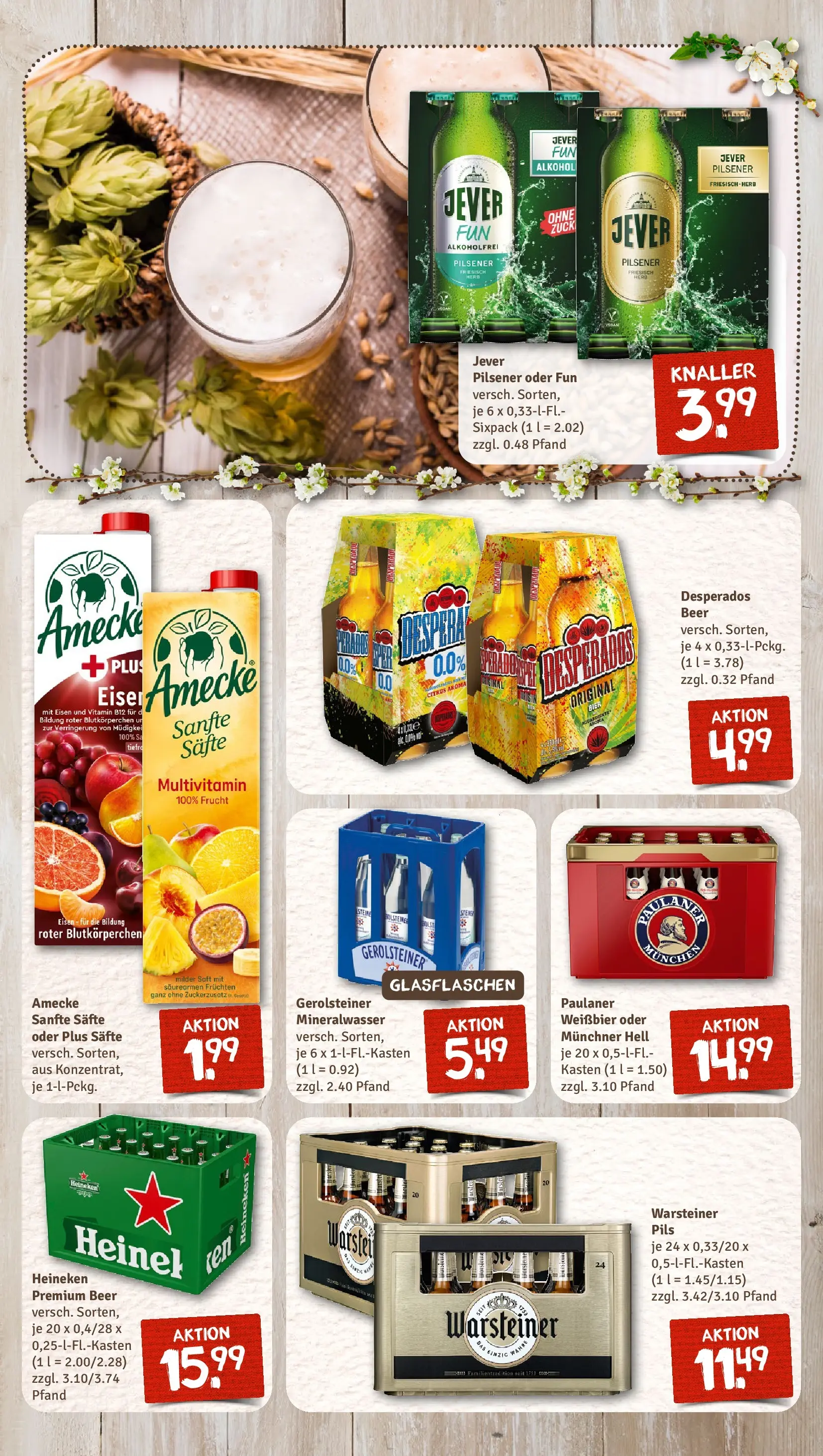 REWE Prospekt ab 15.03.2026 zum Blättern » Angebote | Seite: 11 | Produkte: Weißbier, Warsteiner, Jever, Paulaner