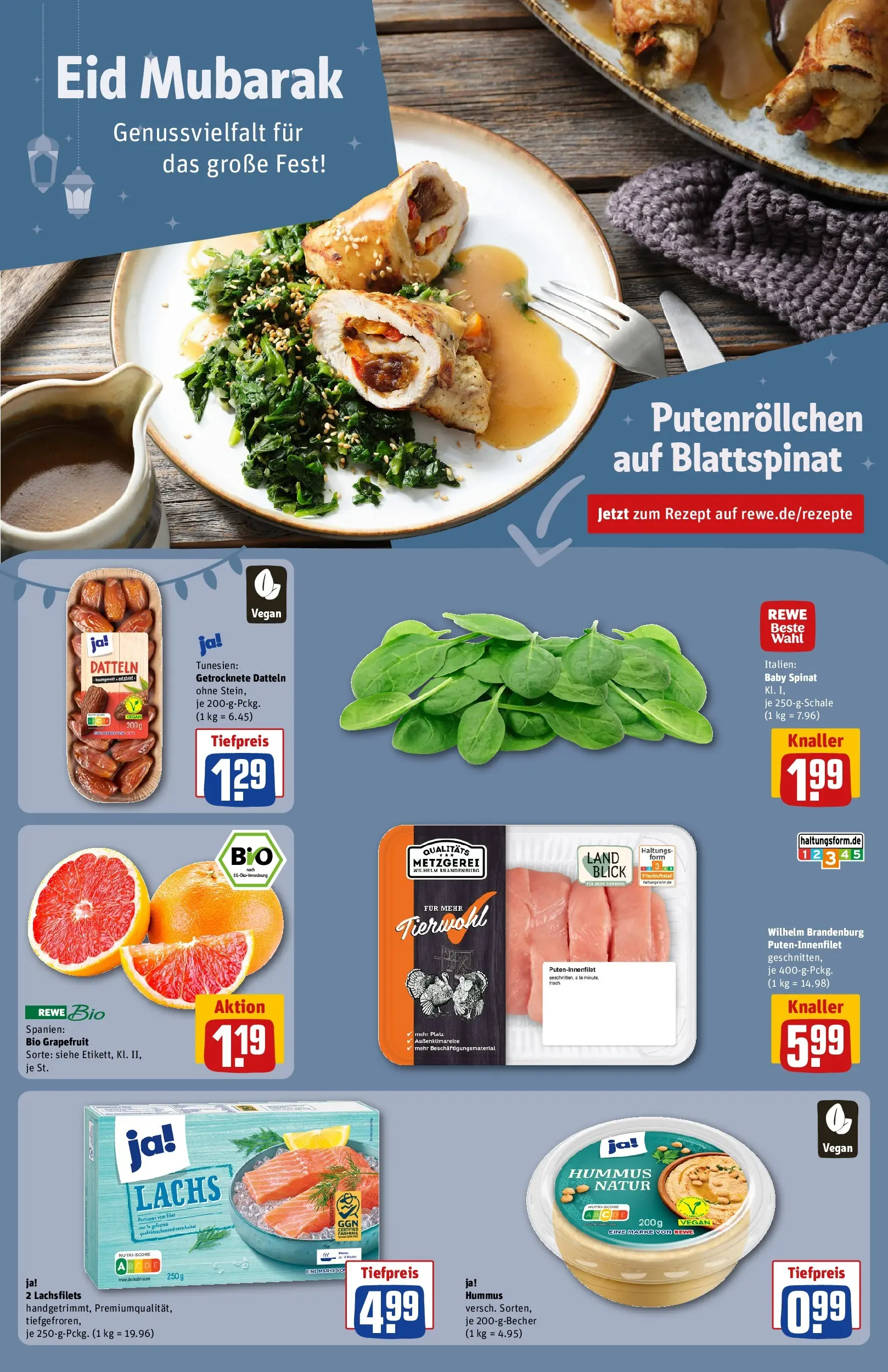 REWE Prospekt ab 15.03.2026 zum Blättern » Angebote | Seite: 22 | Produkte: Lachs, Grapefruit