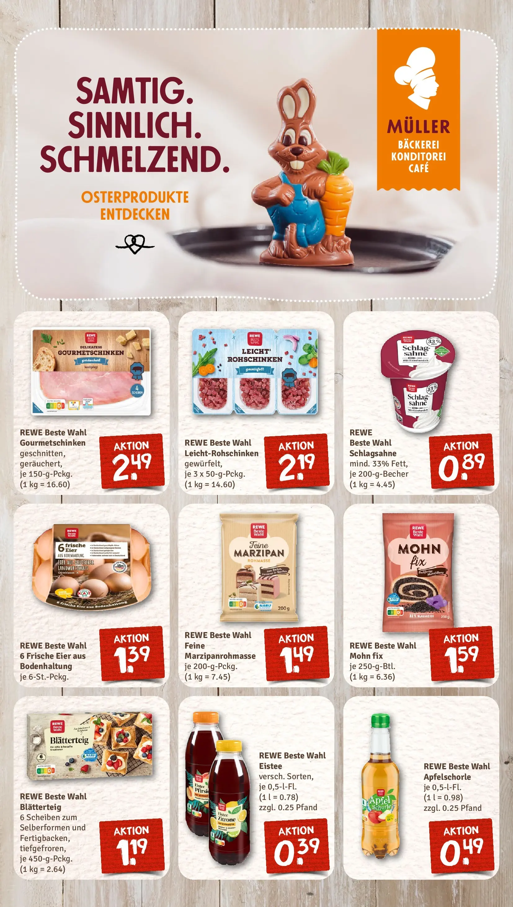 REWE Prospekt ab 15.03.2026 zum Blättern » Angebote | Seite: 7 | Produkte: Schlagsahne, Eier, Zitrone, Sahne