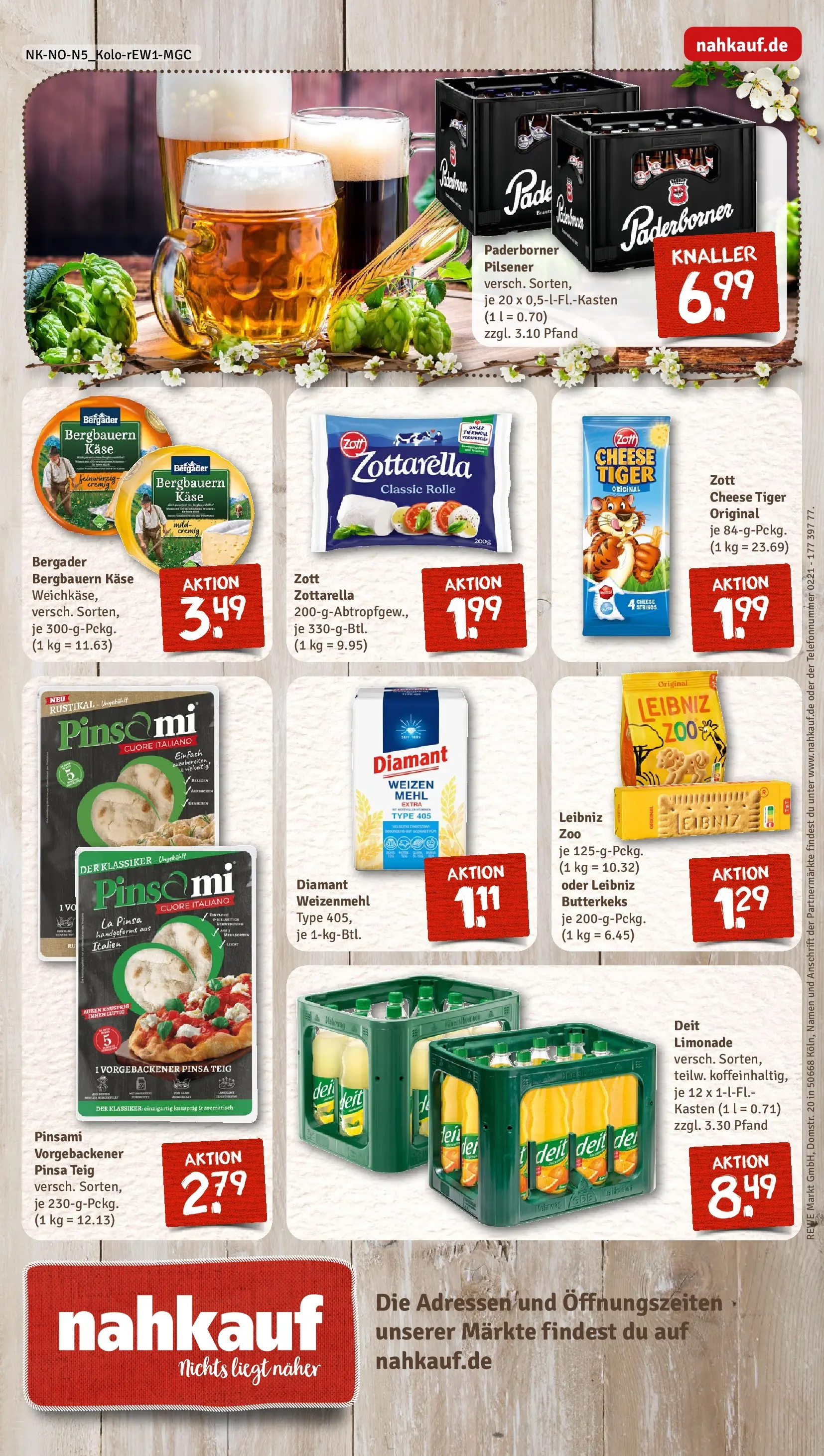 REWE Prospekt ab 15.03.2026 zum Blättern » Angebote | Seite: 12 | Produkte: Mehl, Mozzarella, Limonade, Weizenmehl