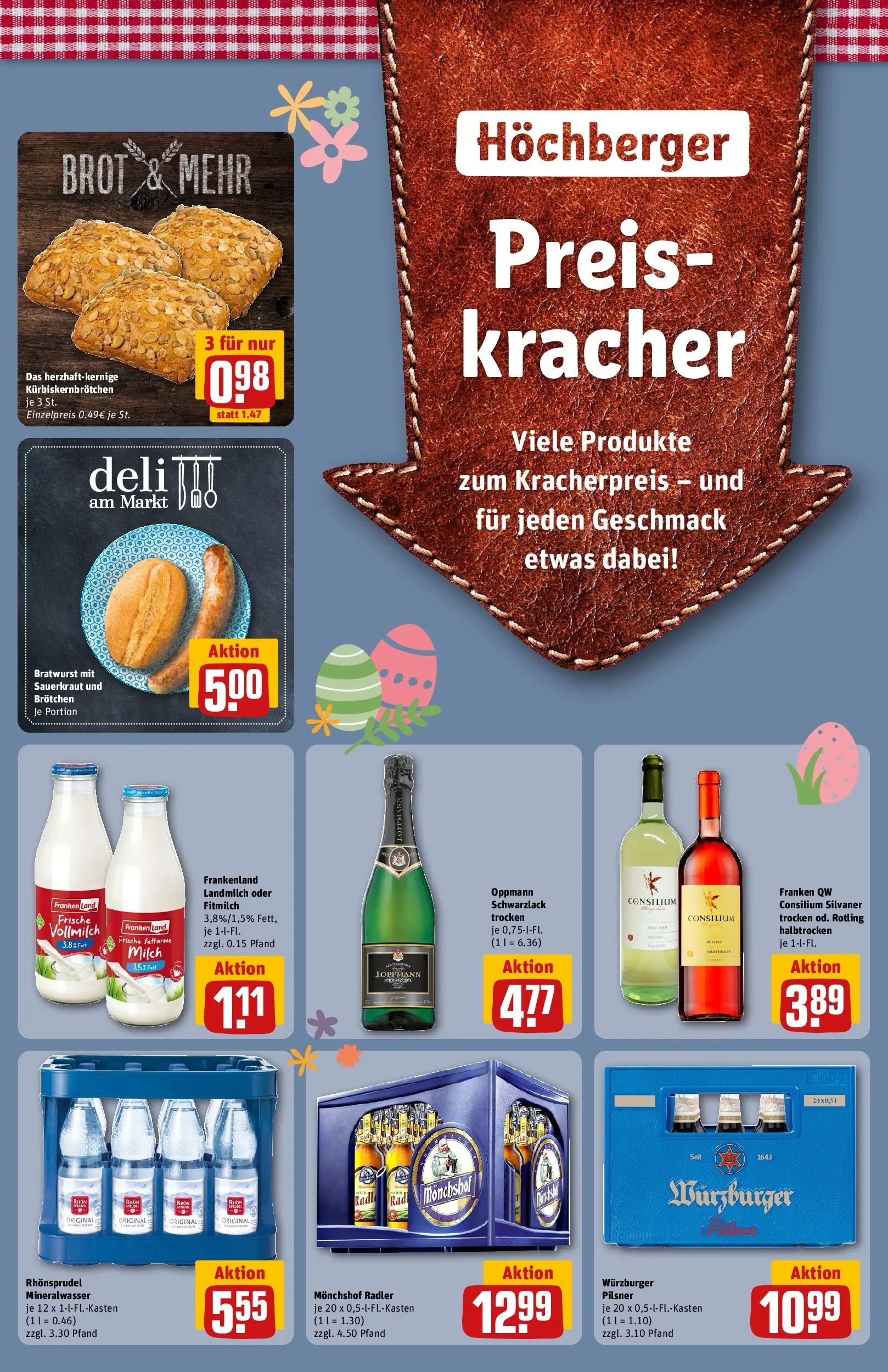 REWE Prospekt ab 15.03.2026 zum Blättern » Angebote | Seite: 39 | Produkte: Milch, Radler, Brot, Rhonsprudel