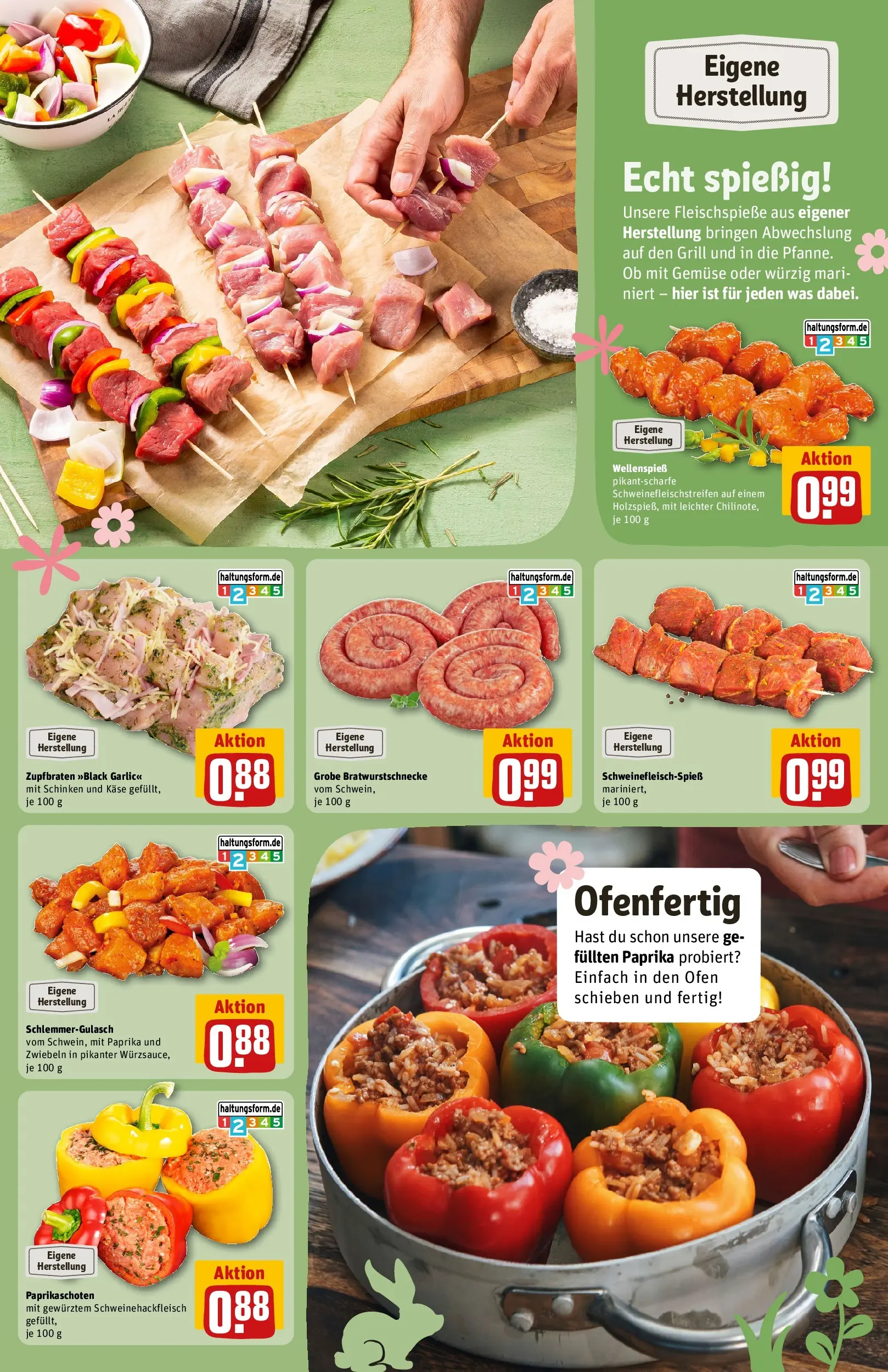 REWE Prospekt ab 15.03.2026 zum Blättern » Angebote | Seite: 15 | Produkte: Zwiebeln, Gemüse, Paprika, Schinken