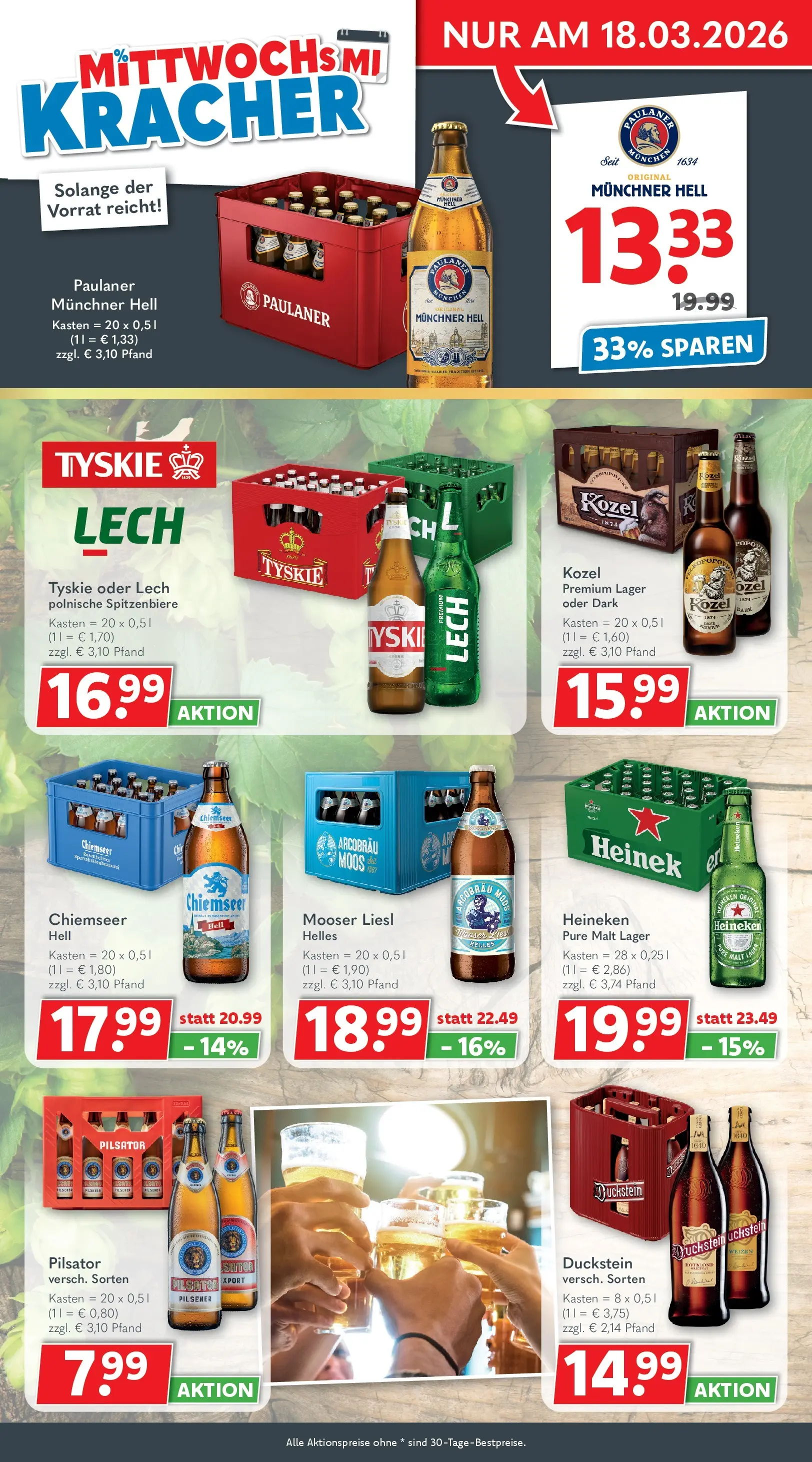 Getränkeland - Getränkeland: Getränkeangebote (ab 16.03.2026) zum Blättern | Seite: 2 | Produkte: Tyskie, Heineken, Paulaner