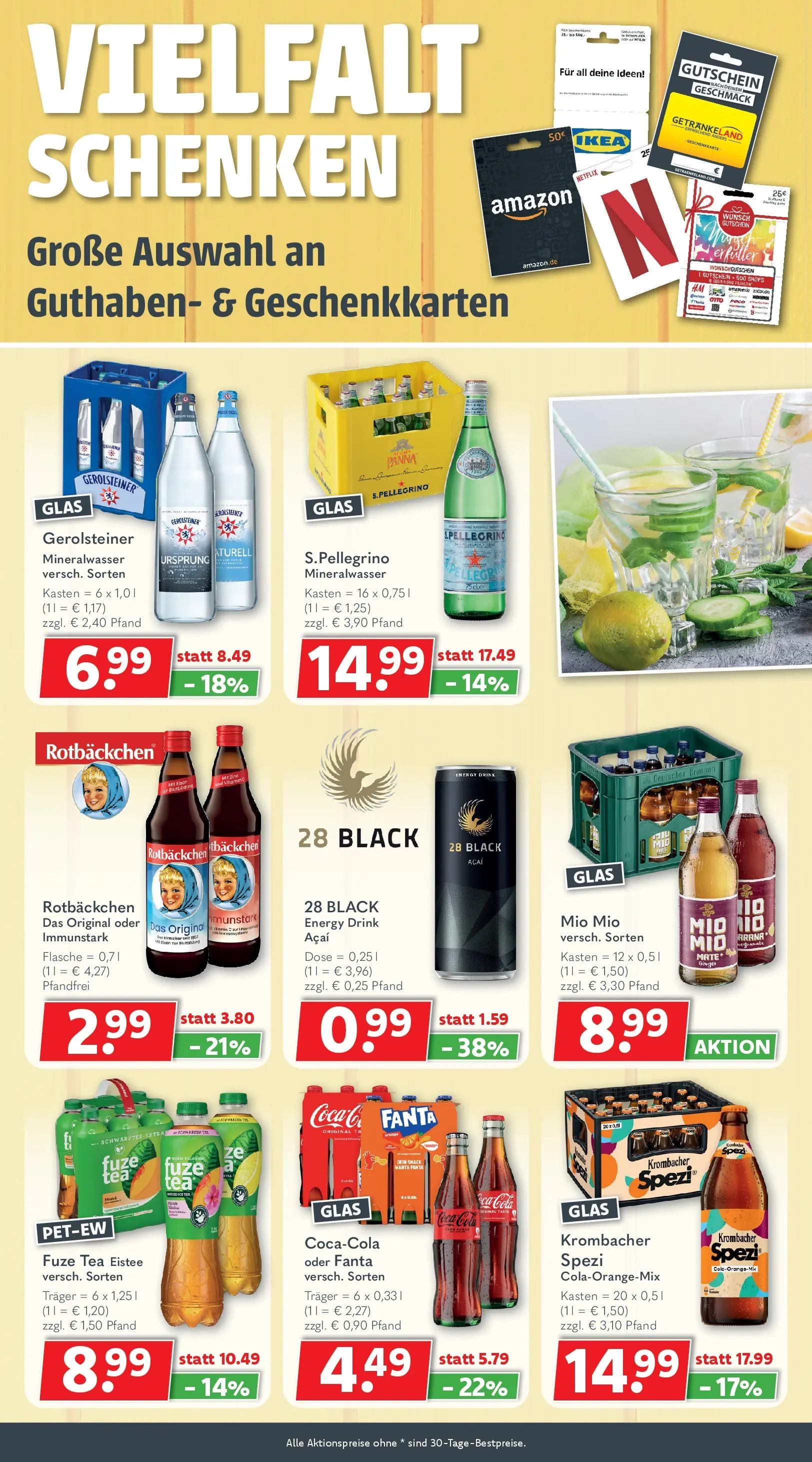 Getränkeland - Getränkeland: Getränkeangebote (ab 16.03.2026) zum Blättern | Seite: 6 | Produkte: Fanta, Mineralwasser, Krombacher, Gerolsteiner