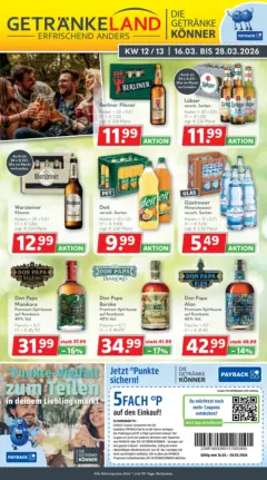 Getränkeland - Getränkeland: Getränkeangebote ab 15.03.2026 gültig