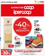 COOP 40 prodotti al -40% - al 25.03.2026