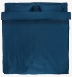 JYSK Lenjerie pat+cearșaf satinată SANNA 200x220 bleumarin