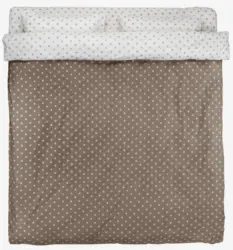 JYSK Lenjerie pat+cearșaf BIANA 200x220 nisipie