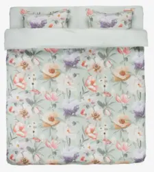 JYSK Lenjerie pat+cearșaf satinată ERNA 200x220 roz