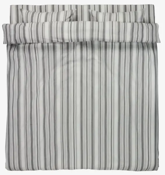 JYSK Lenjerie pat+cearșaf IDA 200x220 alb/negru