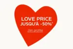Etam Love price jusqu'&agrave; -50 % - au 31.03.2026