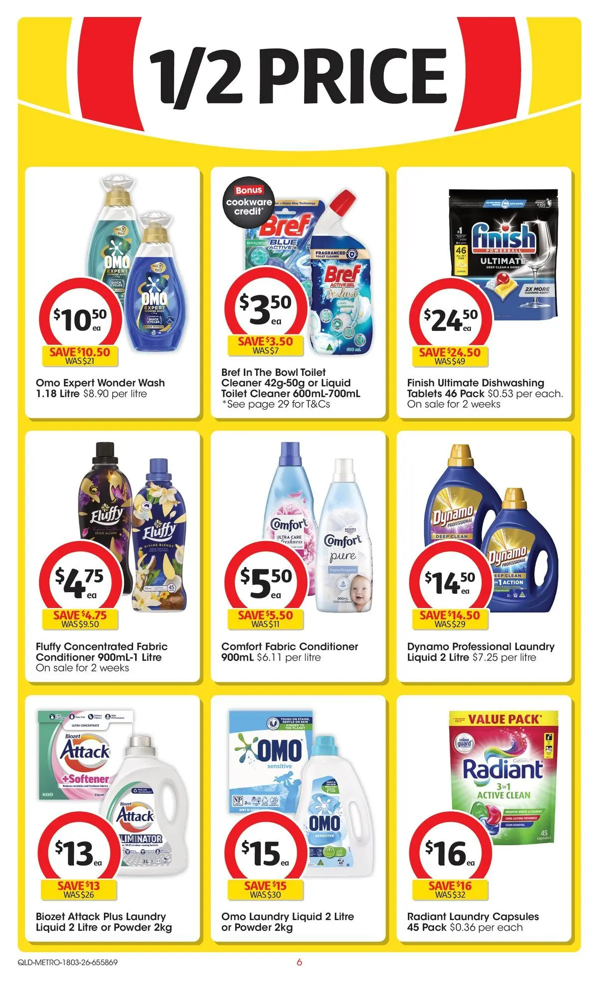 ﻿Coles catalogue valid from 18/03/2026 > Online Australia | Page: 6 | Products: Toilet, Cleaner, Laundry, Tablets