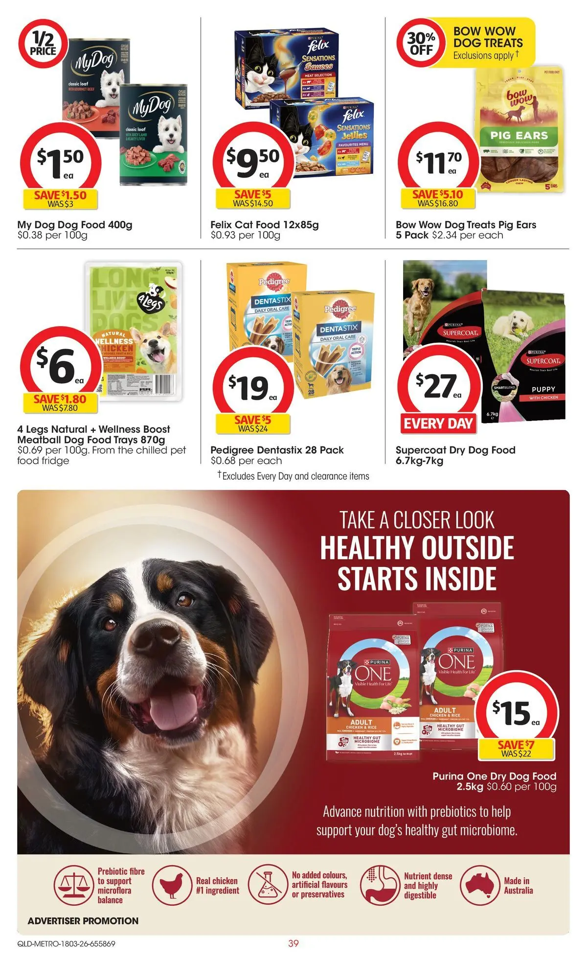 ﻿Coles catalogue valid from 18/03/2026 > Online Australia | Page: 39 | Products: Chicken, Rice, Dog food, Fridge