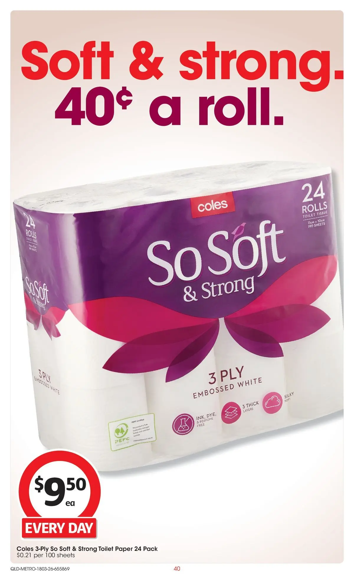 ﻿Coles catalogue valid from 18/03/2026 > Online Australia | Page: 40 | Products: Toilet, Perfume, Toilet paper